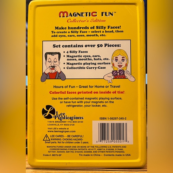 Magnetic Fun Silly Faces Collector’s Edition Tin Set 1 **RARE** - Picture 2 of 6